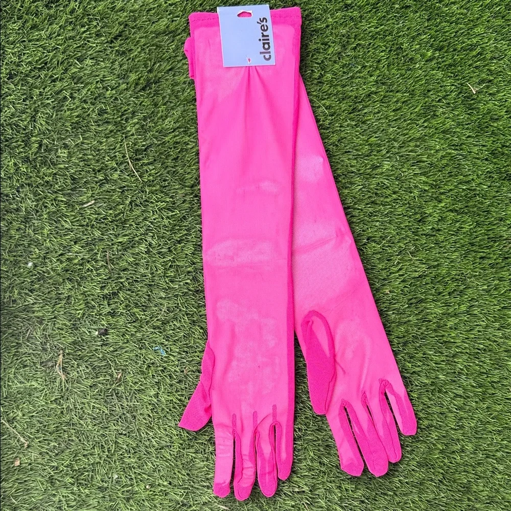 Claire's Vibrant Pink Fashion Gloves